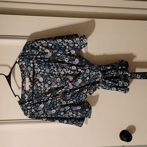 Loft wrap style blouse medium